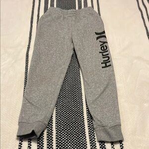 Hurley Gray Joggers with Relaxed Fit and Ribbed Cuffs